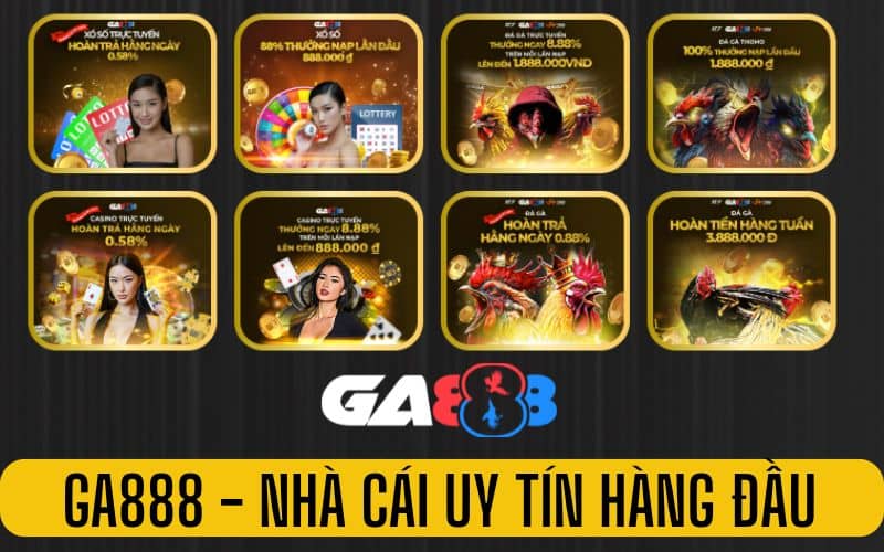 GA888 nhà cái cung cấp các sản phẩm giải trí trực tuyến